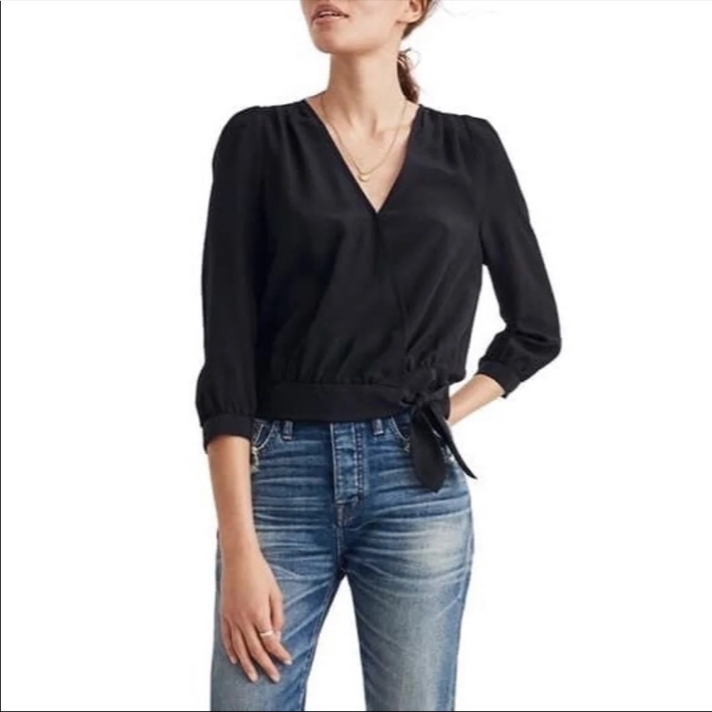 Madewell wrap top